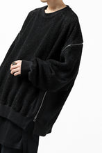 画像をギャラリービューアに読み込む, FACETASM FLEECE ZIPPER SWEAT PULLOVER (BLACK)