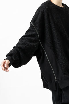 画像をギャラリービューアに読み込む, FACETASM FLEECE ZIPPER SWEAT PULLOVER (BLACK)