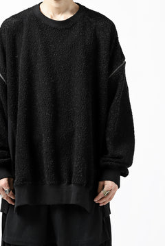 画像をギャラリービューアに読み込む, FACETASM FLEECE ZIPPER SWEAT PULLOVER (BLACK)