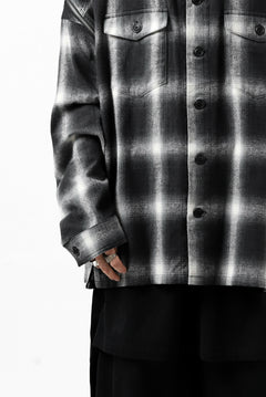 画像をギャラリービューアに読み込む, FACETASM CHECK ZIPPER SHIRT (BLACK)