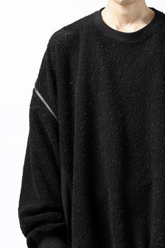 画像をギャラリービューアに読み込む, FACETASM FLEECE ZIPPER SWEAT PULLOVER (BLACK)