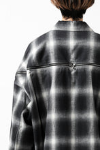 画像をギャラリービューアに読み込む, FACETASM CHECK ZIPPER SHIRT (BLACK)