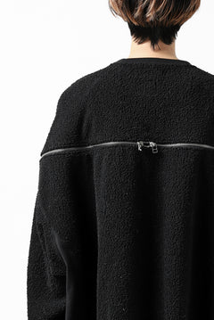 画像をギャラリービューアに読み込む, FACETASM FLEECE ZIPPER SWEAT PULLOVER (BLACK)