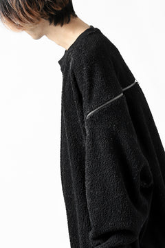 画像をギャラリービューアに読み込む, FACETASM FLEECE ZIPPER SWEAT PULLOVER (BLACK)