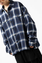 画像をギャラリービューアに読み込む, FACETASM CHECK ZIPPER SHIRT (BLUE)