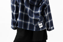 画像をギャラリービューアに読み込む, FACETASM CHECK ZIPPER SHIRT (BLUE)