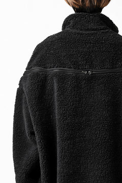 画像をギャラリービューアに読み込む, FACETASM HIGH-LOW ZIPPER FLEECE JACKET (BLACK)
