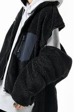 画像をギャラリービューアに読み込む, FACETASM HIGH-LOW ZIPPER FLEECE JACKET (BLACK)