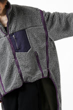 画像をギャラリービューアに読み込む, FACETASM HIGH-LOW ZIPPER FLEECE JACKET (GREY)