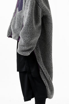 画像をギャラリービューアに読み込む, FACETASM HIGH-LOW ZIPPER FLEECE JACKET (GREY)