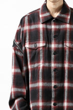 画像をギャラリービューアに読み込む, FACETASM CHECK ZIPPER SHIRT (RED)