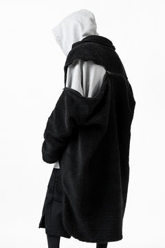 画像をギャラリービューアに読み込む, FACETASM HIGH-LOW ZIPPER FLEECE JACKET (BLACK)