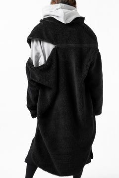 画像をギャラリービューアに読み込む, FACETASM HIGH-LOW ZIPPER FLEECE JACKET (BLACK)