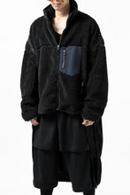 画像をギャラリービューアに読み込む, FACETASM HIGH-LOW ZIPPER FLEECE JACKET (BLACK)