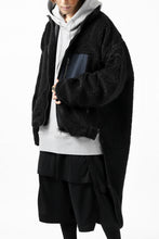 画像をギャラリービューアに読み込む, FACETASM HIGH-LOW ZIPPER FLEECE JACKET (BLACK)