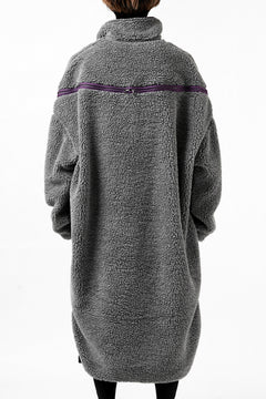 画像をギャラリービューアに読み込む, FACETASM HIGH-LOW ZIPPER FLEECE JACKET (GREY)