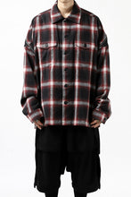 画像をギャラリービューアに読み込む, FACETASM CHECK ZIPPER SHIRT (RED)
