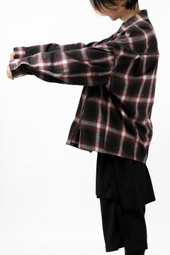 画像をギャラリービューアに読み込む, FACETASM CHECK ZIPPER SHIRT (RED)