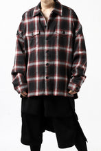 画像をギャラリービューアに読み込む, FACETASM CHECK ZIPPER SHIRT (RED)