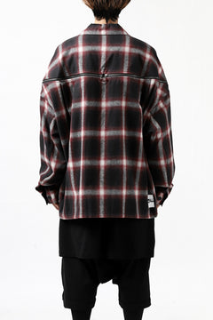 画像をギャラリービューアに読み込む, FACETASM CHECK ZIPPER SHIRT (RED)