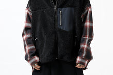 画像をギャラリービューアに読み込む, FACETASM HIGH-LOW ZIPPER FLEECE JACKET (BLACK)