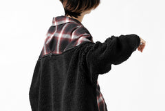 画像をギャラリービューアに読み込む, FACETASM CHECK ZIPPER SHIRT (RED)