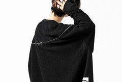 画像をギャラリービューアに読み込む, FACETASM FLEECE ZIPPER SWEAT PULLOVER (BLACK)
