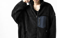 画像をギャラリービューアに読み込む, FACETASM HIGH-LOW ZIPPER FLEECE JACKET (BLACK)