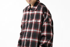 画像をギャラリービューアに読み込む, FACETASM CHECK ZIPPER SHIRT (RED)
