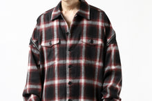 画像をギャラリービューアに読み込む, FACETASM CHECK ZIPPER SHIRT (RED)