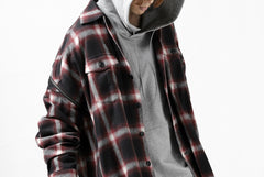 画像をギャラリービューアに読み込む, FACETASM CHECK ZIPPER SHIRT (RED)