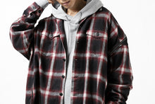 画像をギャラリービューアに読み込む, FACETASM CHECK ZIPPER SHIRT (RED)