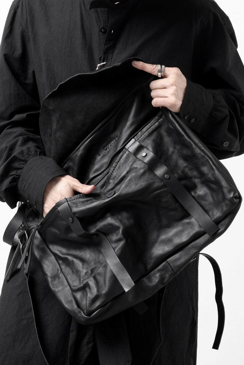 画像をギャラリービューアに読み込む, PAL OFFNER 2WAY FLAP BAG LARGE / CALF LEATHER (BLACK)