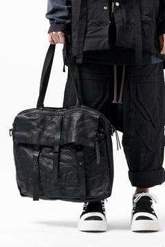 画像をギャラリービューアに読み込む, PAL OFFNER 2WAY FLAP BAG LARGE / CALF LEATHER (BLACK)