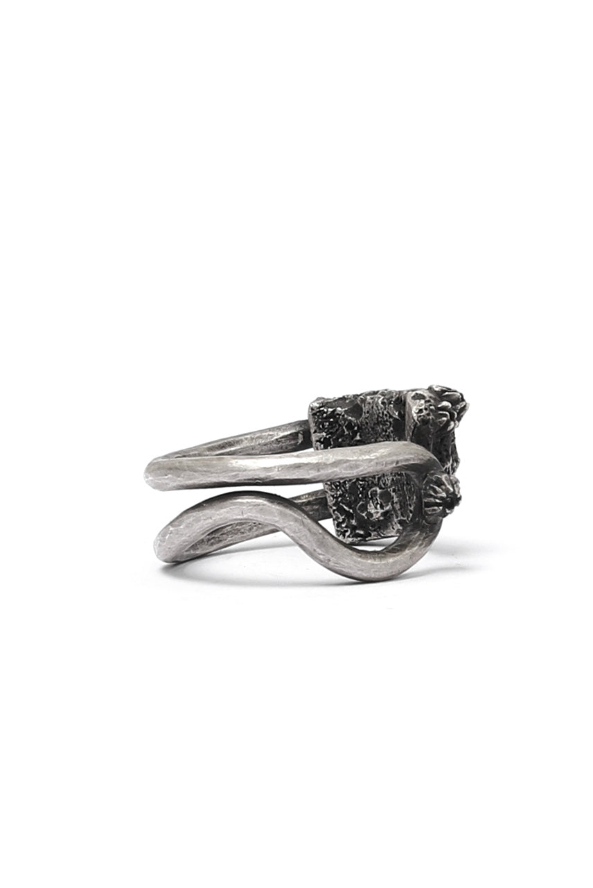 Holzpuppe Barnacle Rusted Clothing Silver Pin Ring (PR-202)