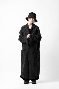 画像をギャラリービューアに読み込む, SOSNOVSKA FALLEN SLEEVES COAT (BLACK)