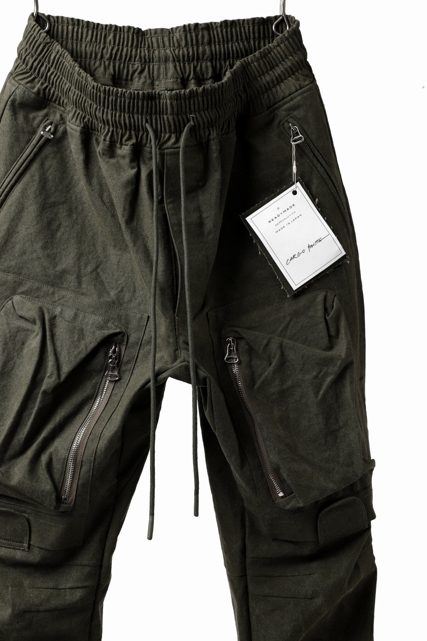 画像をギャラリービューアに読み込む, READYMADE CARGO PANTS (KHAKI GREEN #B)