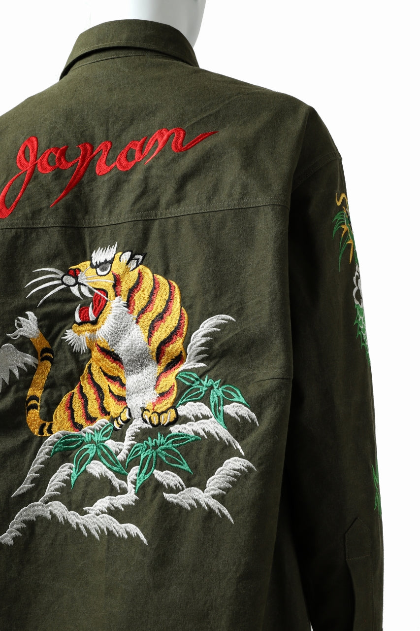 画像をギャラリービューアに読み込む, READYMADE SKA SHIRT-JACKET (KHAKI GREEN)