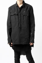 画像をギャラリービューアに読み込む, RESURRECTION x LOOM Re-production ARMY SMOCK SHIRT-JACKET (BLACK)