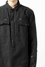 画像をギャラリービューアに読み込む, RESURRECTION x LOOM Re-production ARMY SMOCK SHIRT-JACKET (BLACK)