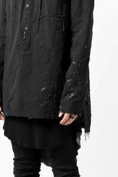 画像をギャラリービューアに読み込む, RESURRECTION x LOOM Re-production ARMY SMOCK SHIRT-JACKET (BLACK)