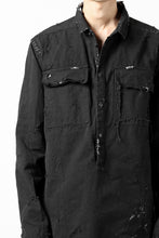 画像をギャラリービューアに読み込む, RESURRECTION x LOOM Re-production ARMY SMOCK SHIRT-JACKET (BLACK)