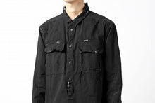 画像をギャラリービューアに読み込む, RESURRECTION x LOOM Re-production ARMY SMOCK SHIRT-JACKET (BLACK)