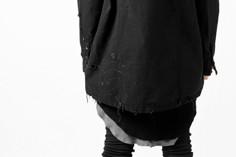 画像をギャラリービューアに読み込む, RESURRECTION x LOOM Re-production ARMY SMOCK SHIRT-JACKET (BLACK)