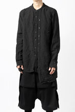 画像をギャラリービューアに読み込む, RESURRECTION x LOOM Re-production ASYMMETRY LINEN SHIRT (BLACK)