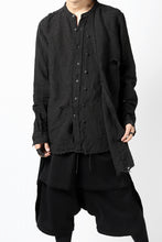 画像をギャラリービューアに読み込む, RESURRECTION x LOOM Re-production ASYMMETRY LINEN SHIRT (BLACK)