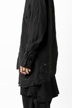 画像をギャラリービューアに読み込む, RESURRECTION x LOOM Re-production ASYMMETRY LINEN SHIRT (BLACK)