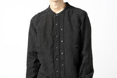 画像をギャラリービューアに読み込む, RESURRECTION x LOOM Re-production ASYMMETRY LINEN SHIRT (BLACK)