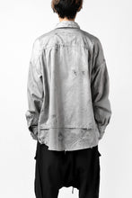 画像をギャラリービューアに読み込む, RESURRECTION x LOOM Re-production DYEING OVERFIT SHIRT (GRAY)