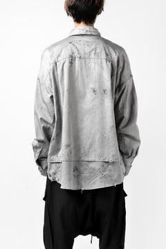 画像をギャラリービューアに読み込む, RESURRECTION x LOOM Re-production DYEING OVERFIT SHIRT (GRAY)